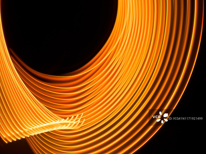 未来感曲线圆形，聚变能概念图片素材