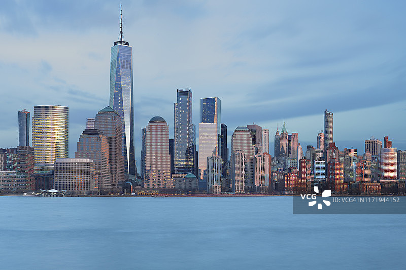 纽约天际线—世界贸易中心图片素材