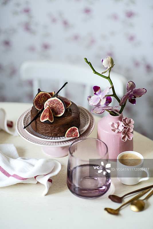 巧克力芝士蛋糕图片素材