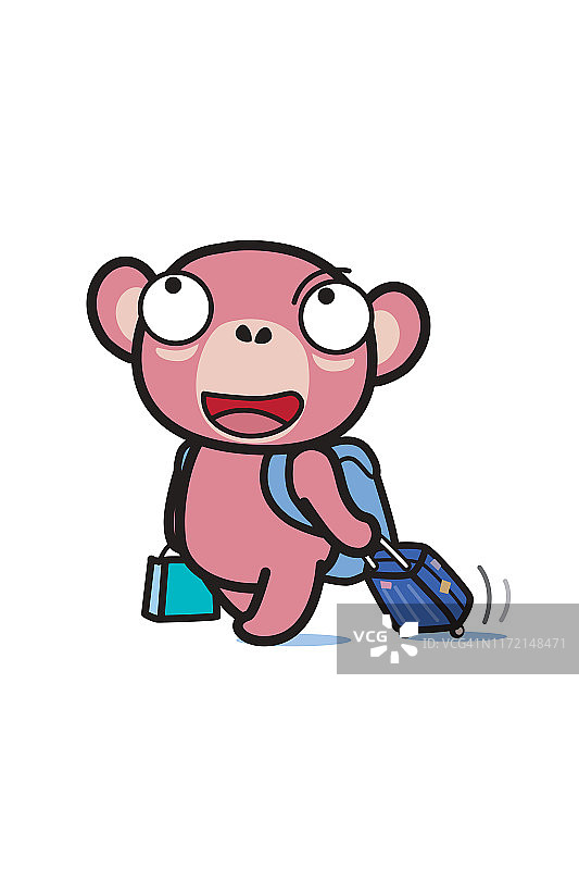 猴子插画，角色，中国生肖图片素材