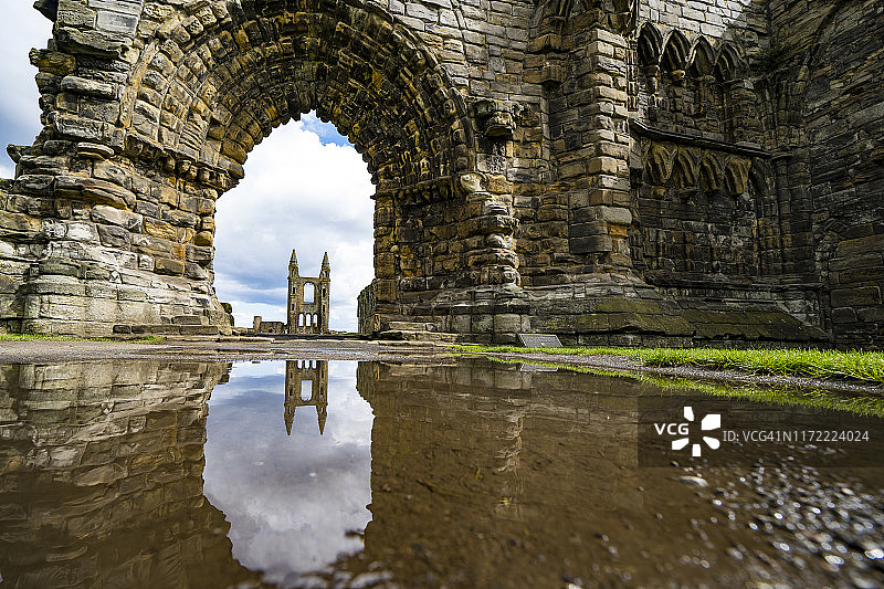 苏格兰圣安德鲁斯圣安德鲁斯大教堂图片素材