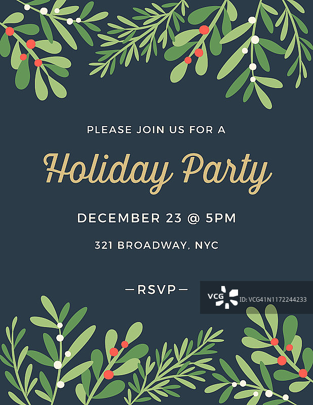 节日派对邀请函图片素材