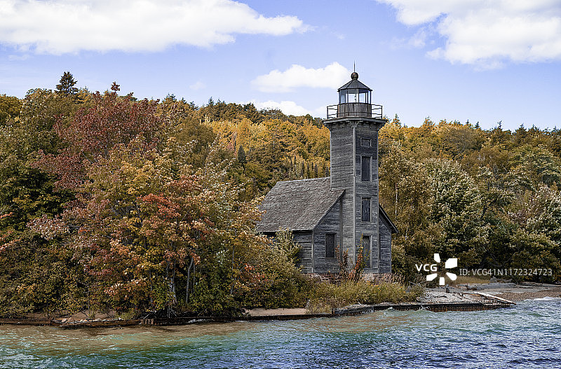 格兰德岛东海峡灯塔图片素材