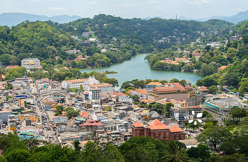 斯里兰卡康提湖美景图片素材