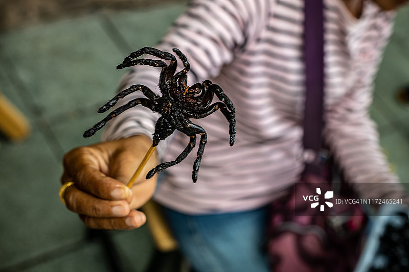 狼蛛烤肉串图片素材