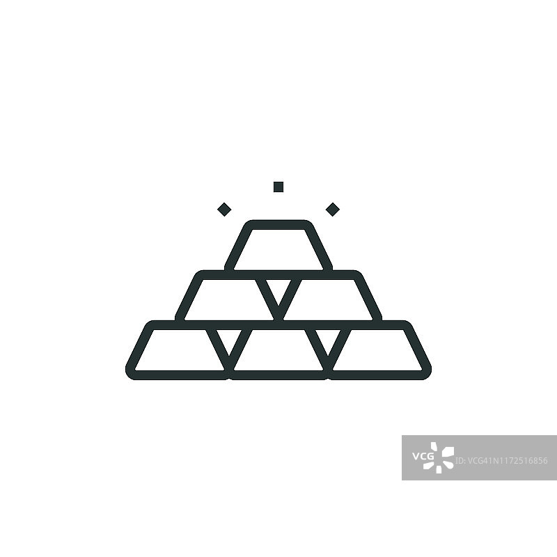 财富细线图标图片素材