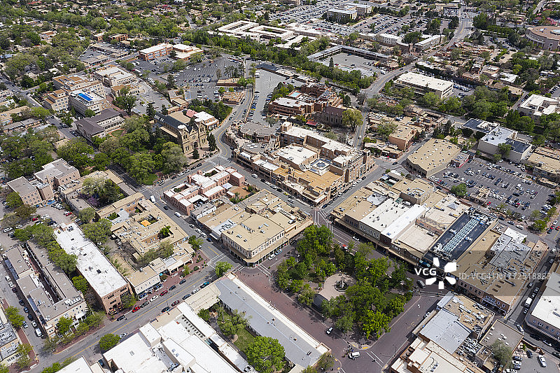 美国新墨西哥州圣菲市中心图片素材