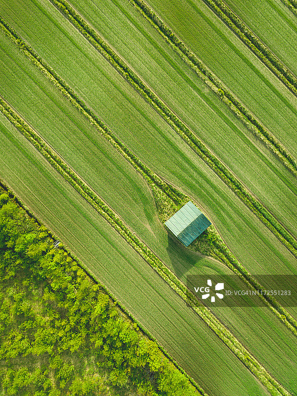无人机拍摄的农田图片素材