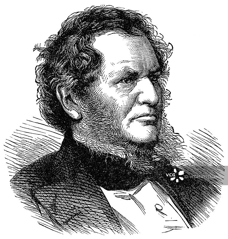 第十四代德比伯爵爱德华·史密斯-斯坦利 - 19世纪人物图片素材