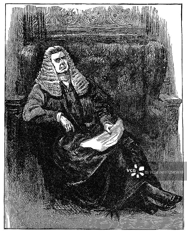 约翰·伊夫林·丹尼森，第一代奥辛顿子爵 - 19世纪图片素材