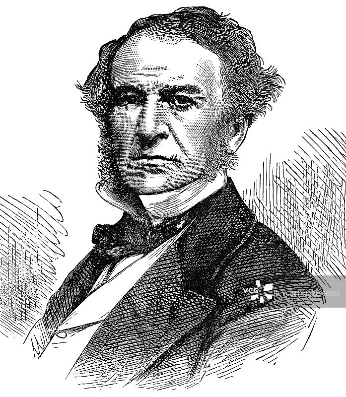 威廉·尤尔特·格莱斯顿 - 19世纪图片素材