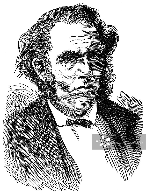 乔治·威廉·利特尔顿，第四代利特尔顿男爵 - 19世纪图片素材