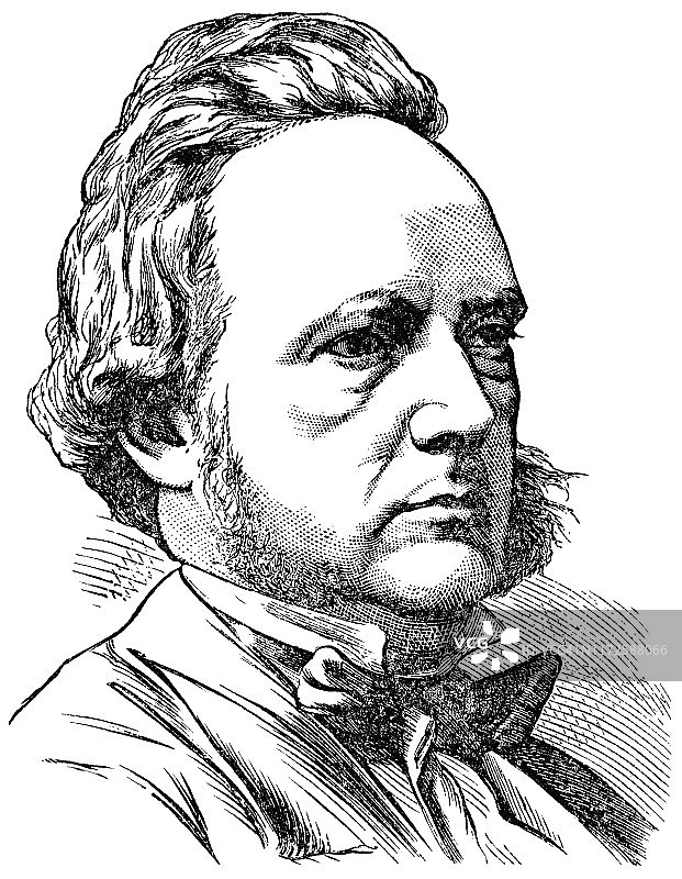 阿盖尔第八任公爵乔治·坎贝尔 - 19 世纪图片素材