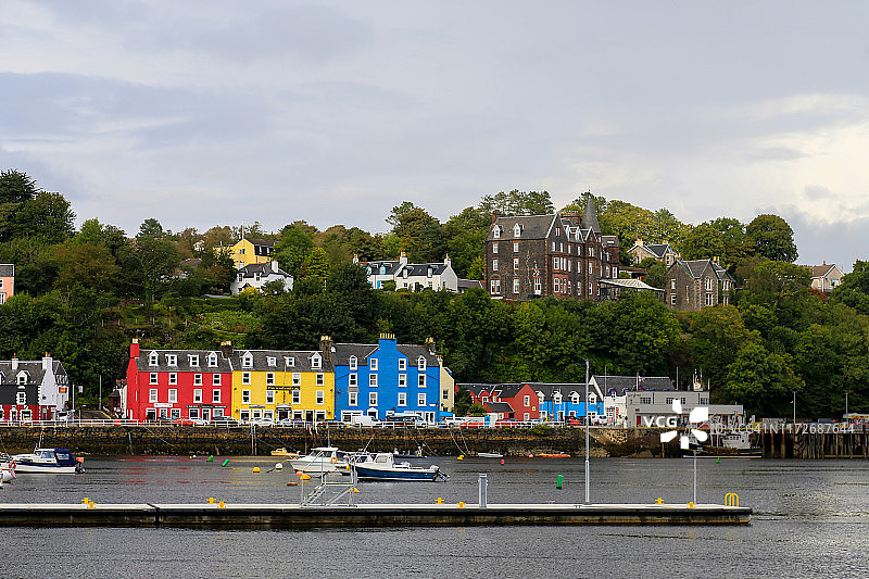 托伯莫里港口，马尔岛，苏格兰图片素材