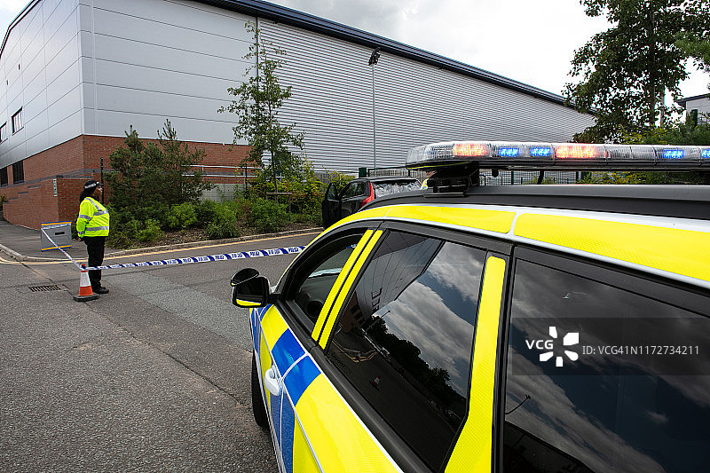 犯罪现场和警戒线图片素材