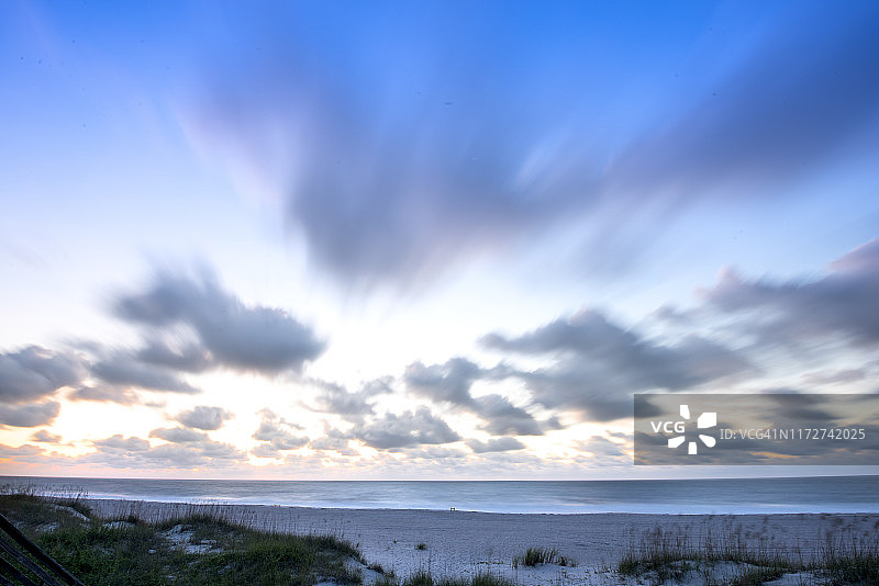 美丽日出海景图片素材