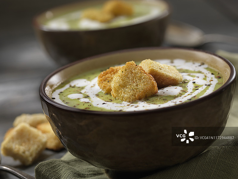 奶油豌豆汤图片素材