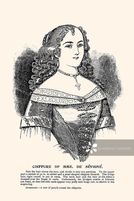赛维涅夫人的发型 (XXXL)图片素材