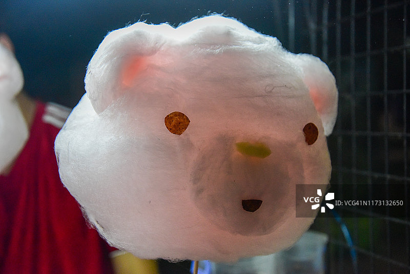 熊脸棉花糖图片素材