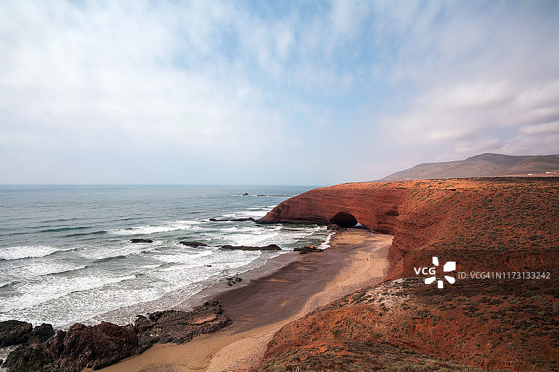 莱格齐拉海滩，摩洛哥南部图片素材