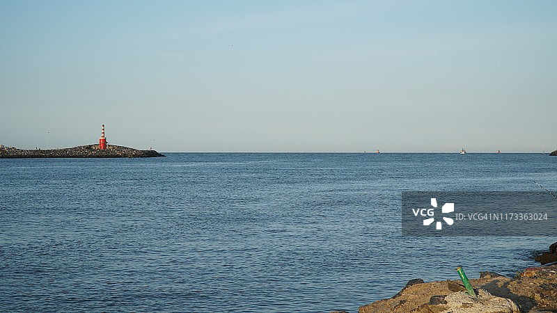 伊塔加伊运河上的灯塔图片素材