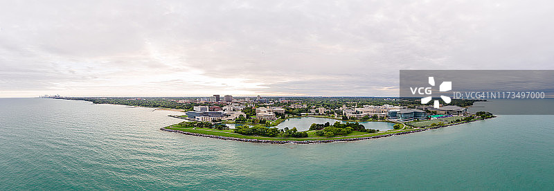 西北大学校园鸟瞰全景图片素材