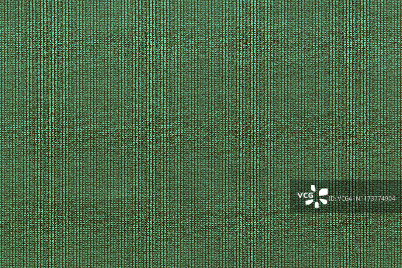 绿色织物纹理特写：纺织背景图片素材