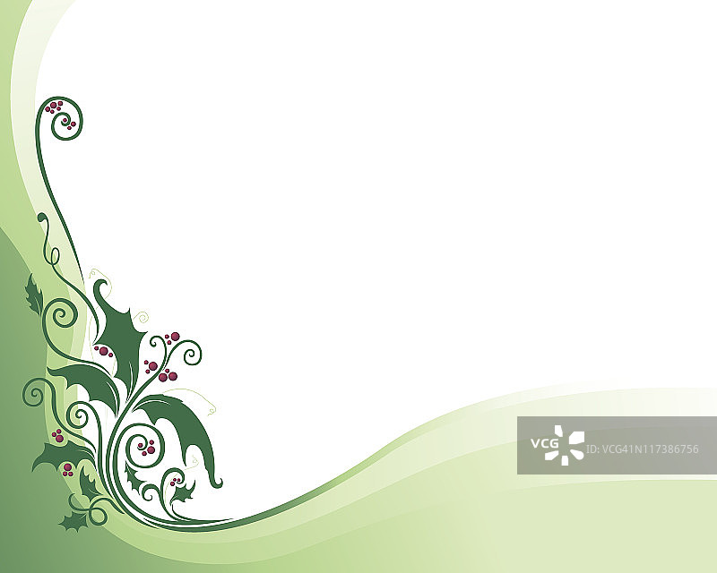 冬青边框图片素材