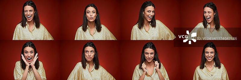 拍摄美丽西班牙女人的头像图片素材