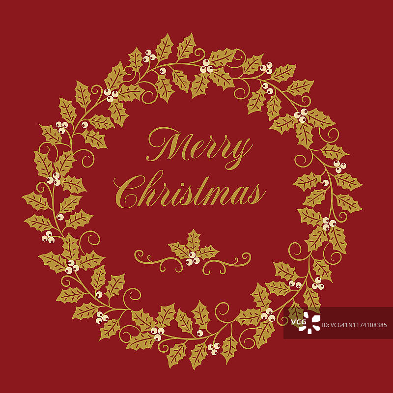 圣诞花环图片素材