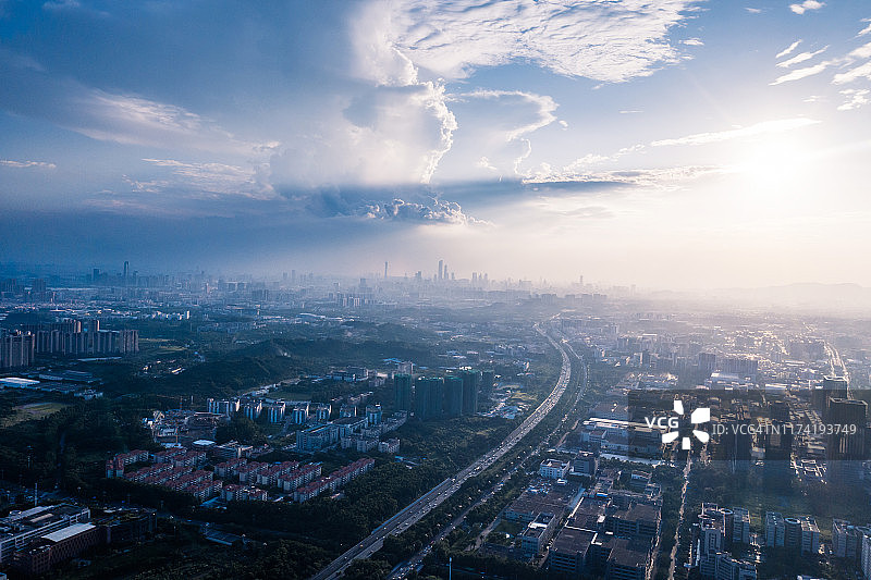 广州黄埔区空中摄影图片素材
