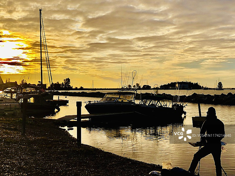 户外艺术家，明尼苏达州大马雷图片素材