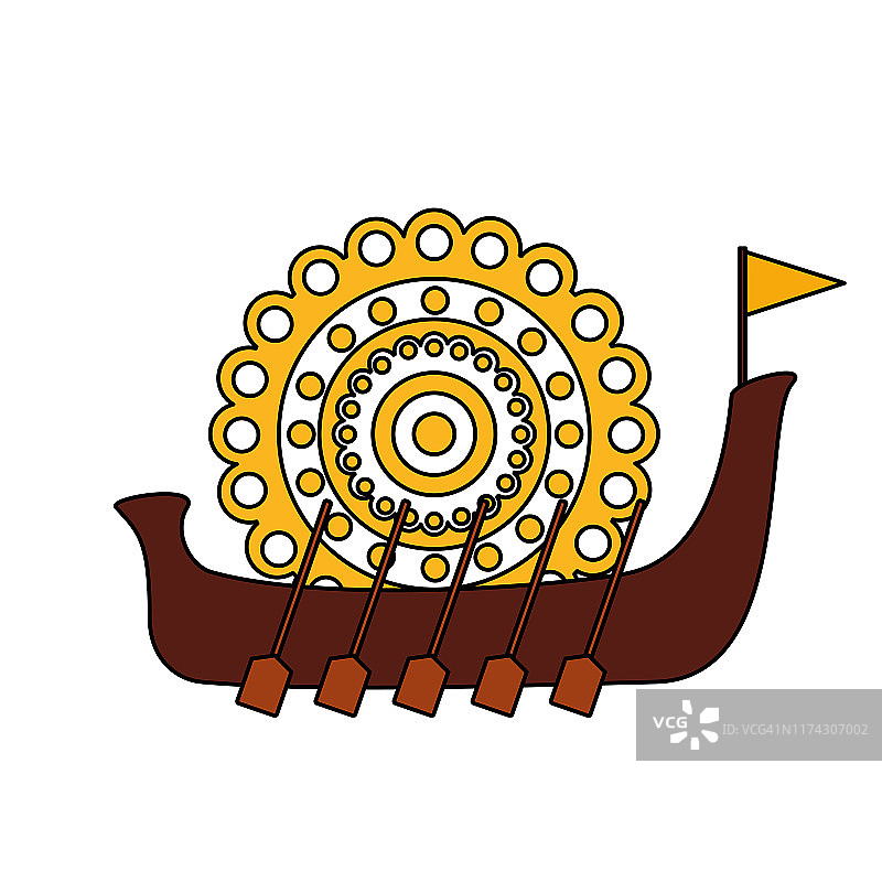 奥南节庆船设计图片素材