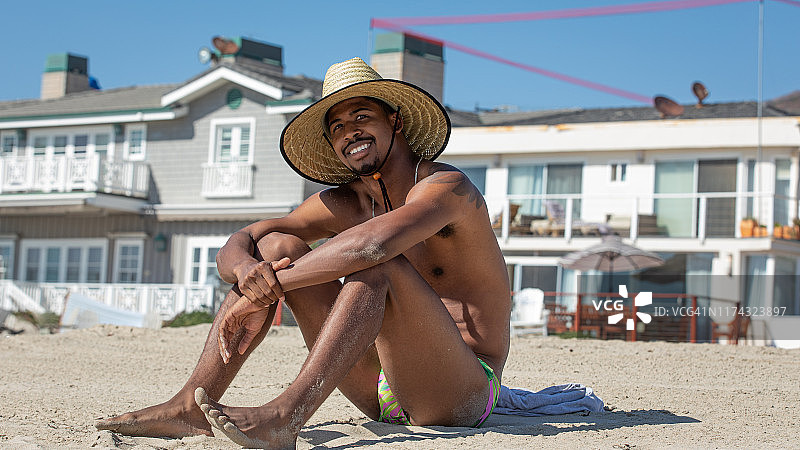 海滩夏日风光图片素材