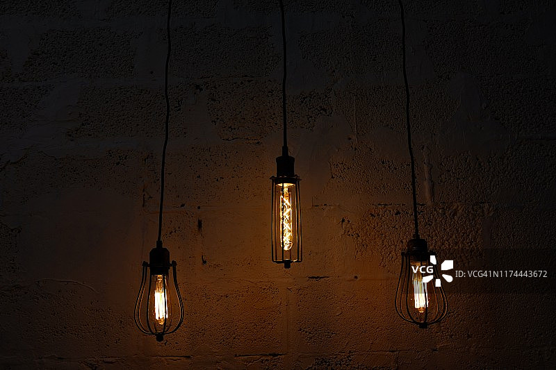 爱迪生复古灯泡背景图片素材