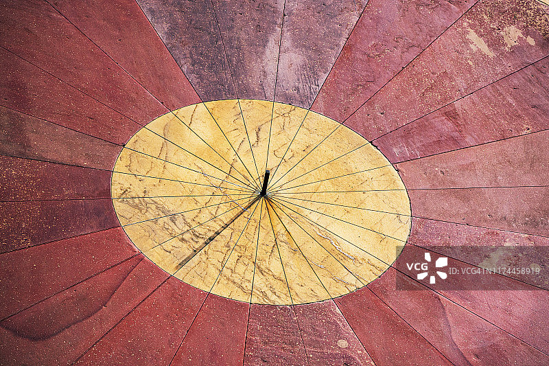 印度斋浦尔简塔·曼塔天文台的日晷图片素材