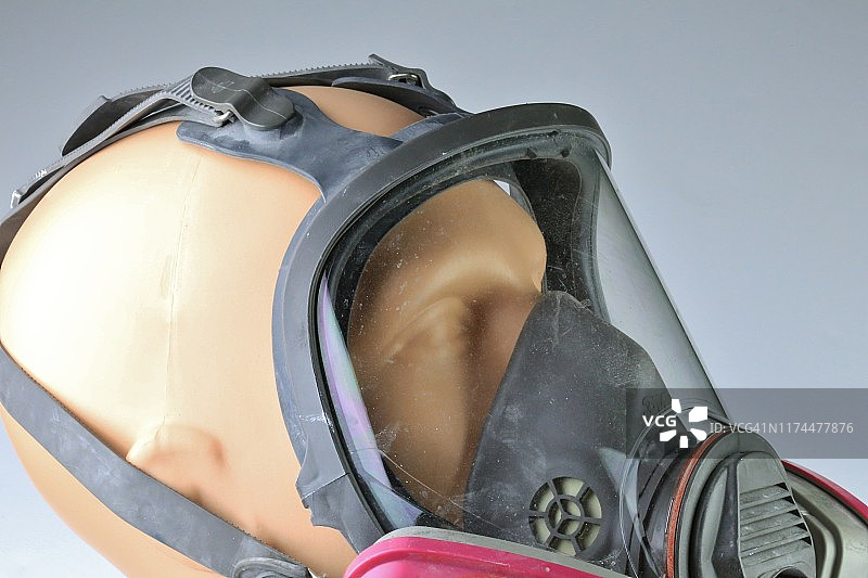 空气净化呼吸面罩和防护罩图片素材