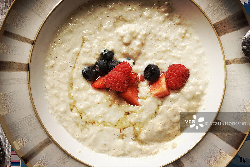 粥的俯视图图片素材