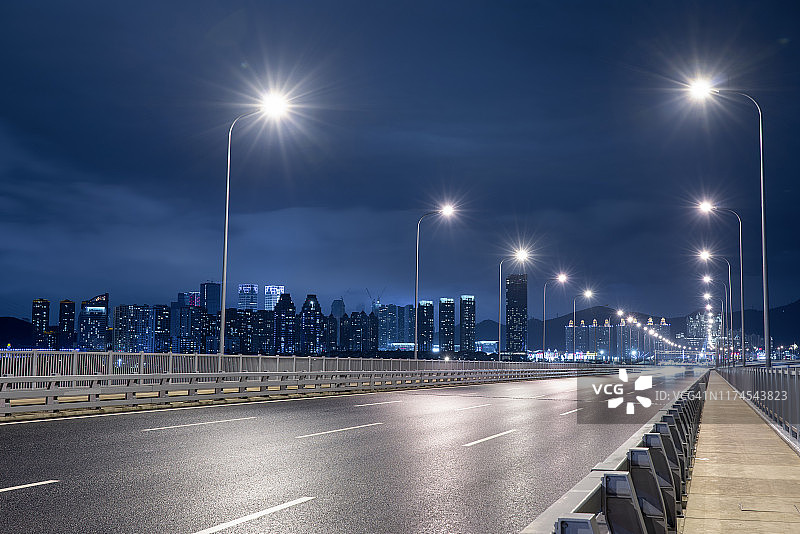 雨后海上大桥图片素材