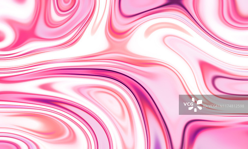 粉色流动全息动态波浪图片素材