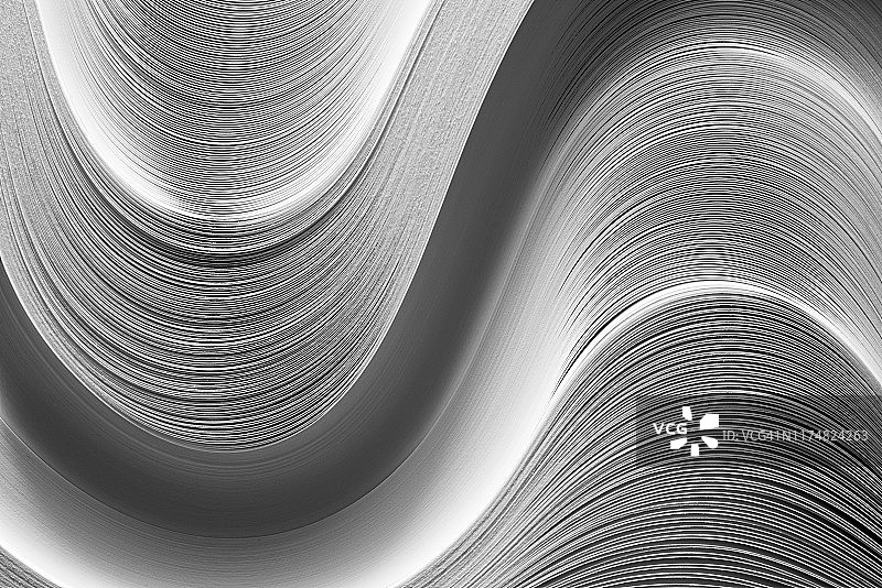 波浪形纸堆图片素材