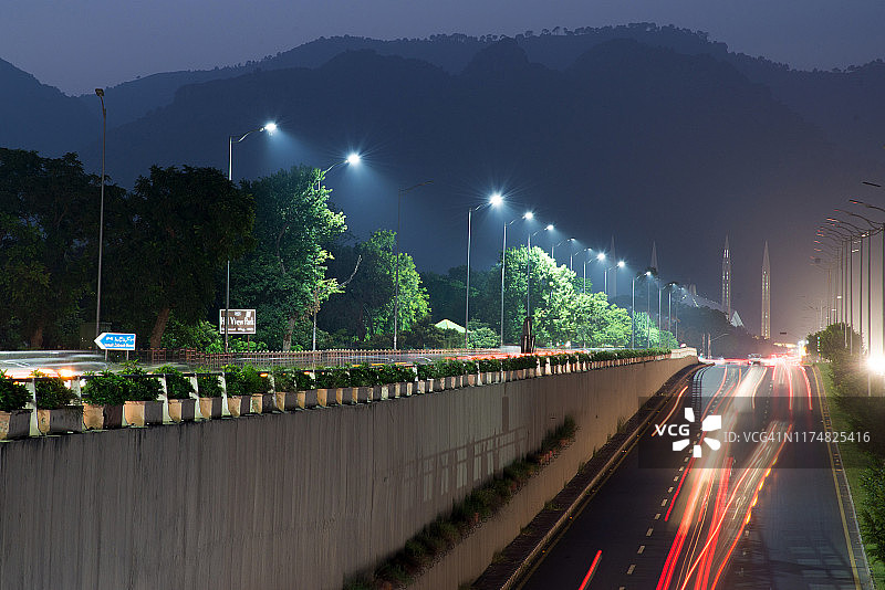 伊斯兰堡城市夜景图片素材