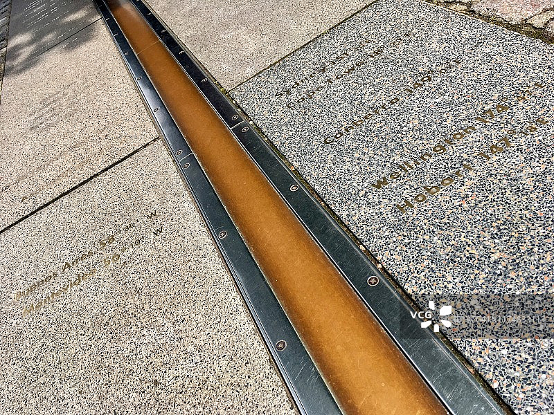 格林威治子午线特写图片素材