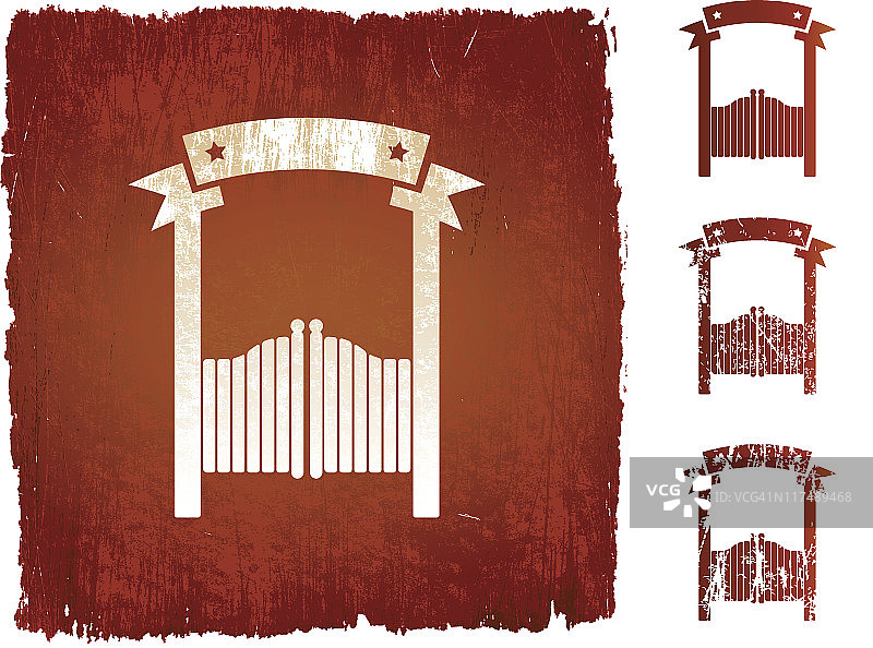 狂野西部酒馆入口免版税矢量背景图片素材