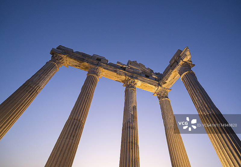 土耳其锡德的阿波罗神庙图片素材