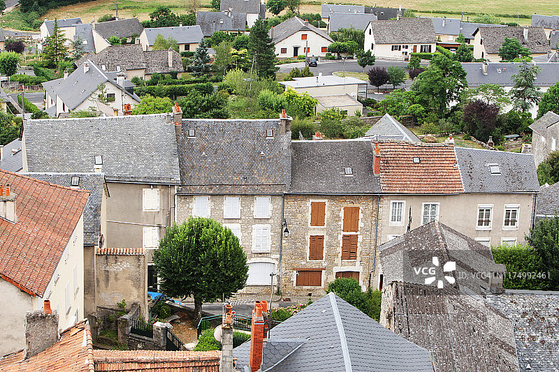 法国南部的塞韦拉克城堡村庄图片素材