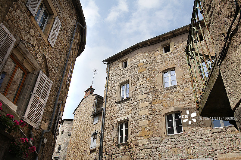 法国南部的塞韦拉克城堡村庄图片素材