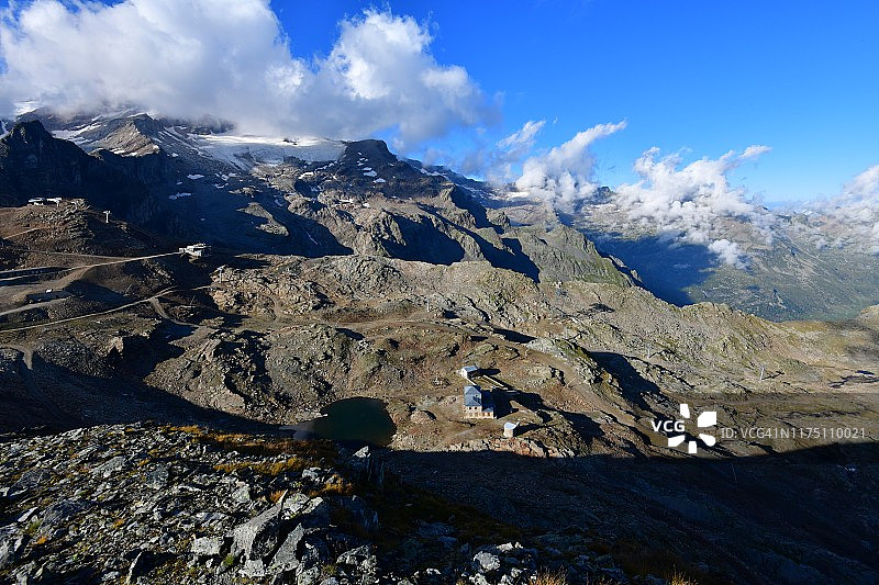 罗莎峰、奇马莱格纳高原和大学建筑图片素材
