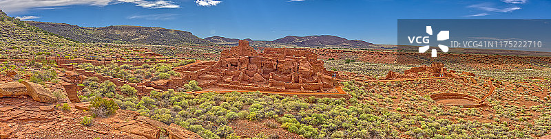 武科基普韦布洛遗址，乌帕特基国家纪念地，亚利桑那州，美国图片素材