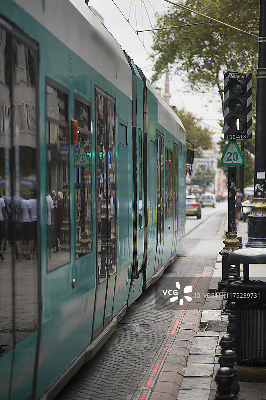 土耳其伊斯坦布尔城市有轨电车图片素材